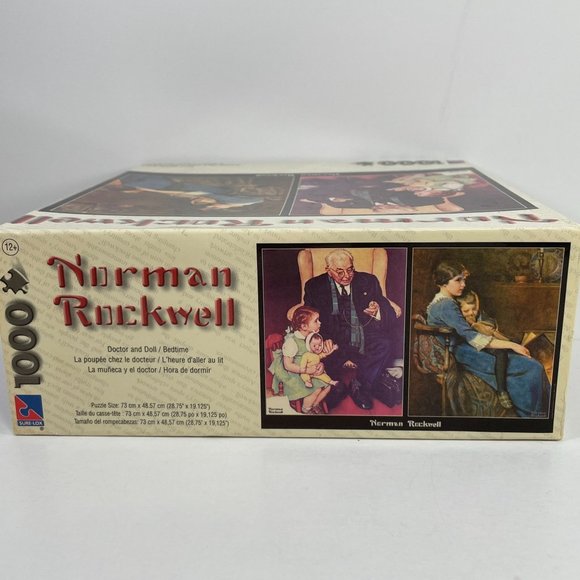 Norman Rockwell Doctor and Doll/Bedtime 1000 Piece Puzzle NIB - Picture 3 of 7
